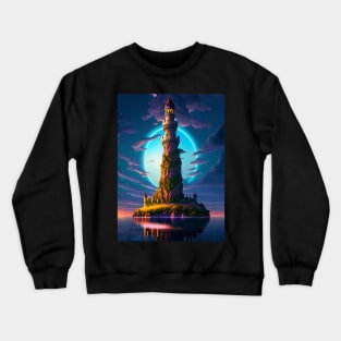 Whimsical Tower Crewneck Sweatshirt